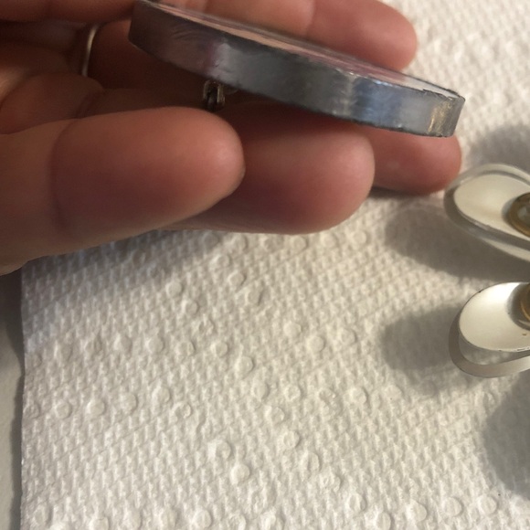 Vintage Blue and Gold Floral Brooch Set - Picture 6 of 12